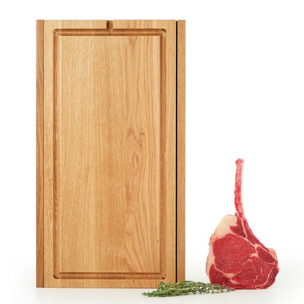 Workstation ONE L Schneidebrett aus Eiche multifunktional 60x33 cm