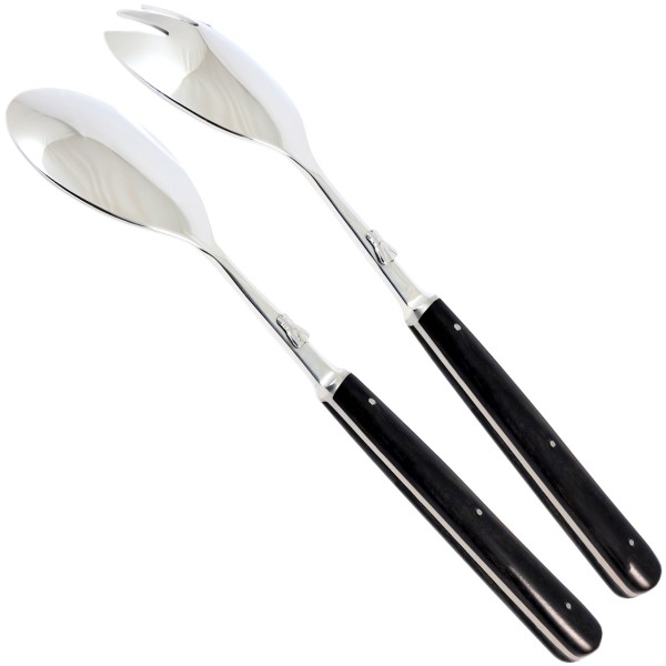 Salatbesteck Ebenholz