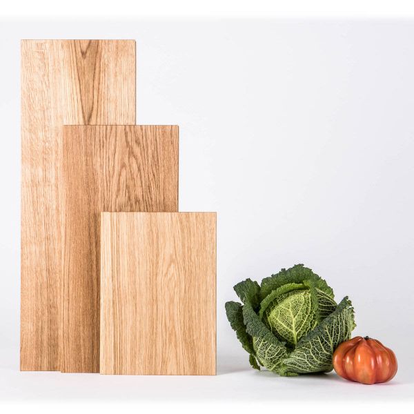 Pure Schneide- und Servierbrett aus einem Stück Eiche 43x20 cm